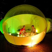 Tente à bulles gonflable, dôme transparent, tente de Camping, publicité, gonflables