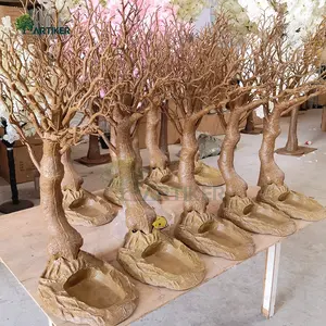 Árvore seca desejada, enfeite coral artificial para decoração ao ar livre