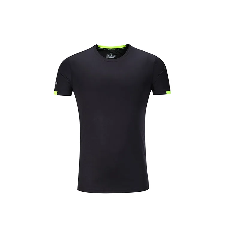 Мужская облегающая Slim Fit 100% полиэстер пустой футболка для спортивного зала, для мужчин