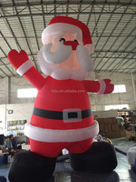 Modelo Inflable Gigante de Santa Claus para Decoración de Fiestas, Centros Comerciales y Publicidad Navideña