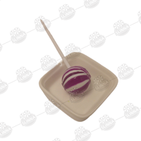 Groothandel Voetbal Lollipop Gestreepte Zoete Harde Snoepjes Kleurrijke Ronde Bal Fruit Smaak Plastic Pot Halal Bulk Lolly Snoep