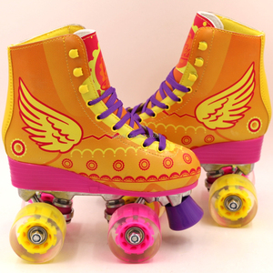 Giày Trượt Patin Màu Hồng Cho Người Lớn Trẻ Em Giá Rẻ Giày Trượt Patin Bốn Bánh Nhấp Nháy - Product Image 2