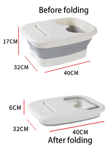 Vasca Portatile per <span class=keywords><strong>Pediluvio</strong></span> e Massaggio, Facile da Riporre, Vassoio Pieghevole per Bagno dei Piedi, Secchio Richiudibile per Ammollo dei Piedi - Product Image 4