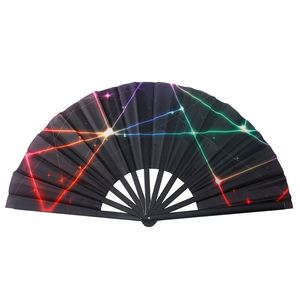 Ladies Promotional Holographic with Chip logo Hand Fans - Product Image 4