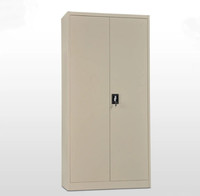 Armoire de rangement métallique moderne à 2 portes pour documents, idéale pour la maison, le bureau ou l'école, avec quatre étagères réglables – Vente chaude directe usine Chine