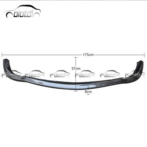 Carbon Fiber Front Bumper Lip Chin Spoiler Side Winglet <b>Splitter</b> for Mercedes Benz R230 SL 2003-2005 - Product Image 3