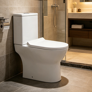 <span class=keywords><strong>WC</strong></span> en céramique deux pièces, design turc, à poser au sol, siphonique, pour le marché du Moyen-Orient - Product Image 1
