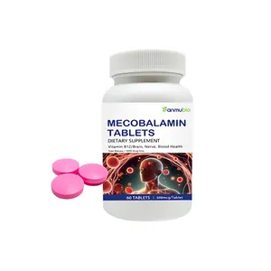 OEM ODM Vitamina B12 Suplemento Píldoras Mecobalamina Vit B 12 Tableta