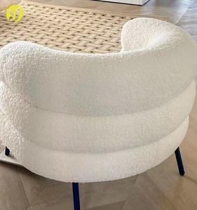 Kursi Sofa Santai Ruang Tamu, Kursi Rias Kamar Tidur dengan Aplikasi Santai untuk Apartemen, Rumah, Kantor, Kursi Dalam Ruangan, Lampu, Bulu Halus - Product Image 3