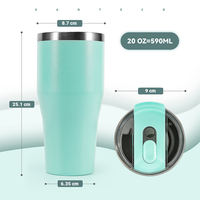 Mugs à bière multicolores en métal pour boissons chaudes et froides, en acier inoxydable, isolés sous vide, mugs de voyage pour café, en stock au Royaume-Uni
