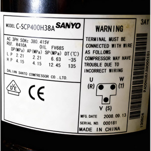 Compresseur de réfrigération pour climatisation C SCP360H38A C SCP400H38A pour systèmes de refroidissement et de chauffage - Product Image 2