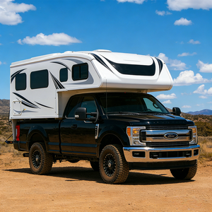 Toilette de camping-car de luxe de haute qualité en fibre de verre/aluminium pour camion tout-terrain, pliable, étanche, avec panneau sandwich, coque de camping-car à glissière - Product Image 1