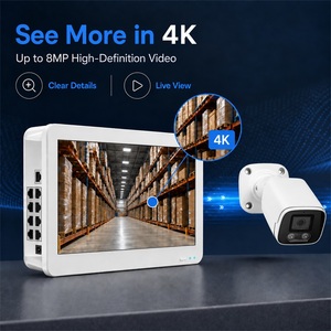 กล้องวงจรปิด KERUI 8MP PoE ระบบ NVR 8 ช่อง พร้อมจอภาพ 11.6 นิ้ว ความละเอียด 4K สายเน็ตเวิร์ค 18.3 เมตร สายเคเบิล 250 เมตร สำหรับคลังสินค้า/บ้าน ระบบรักษาความปลอดภัย XMEye - Product Image 6
