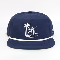 Casquette en tissu nid d'abeille léger en nylon avec logo brodé personnalisé, séchage rapide, non structurée, casquette imperméable, casquette de surf