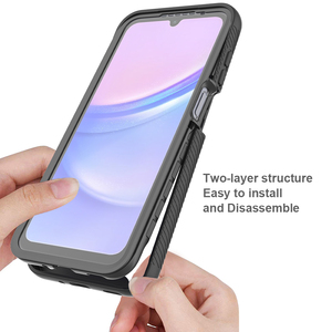 Ốp lưng điện thoại Samsung A16, bảo vệ toàn diện 360 độ, lai giữa cứng và mềm, mới, chắc chắn, chống xước - Product Image 2