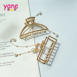 2021 جديد تصميم المعادن شرابة مخلب شعر أنيقة اللؤلؤ كليب المرأة - Product Image 5