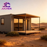 Maison préfabriquée modulaire mobile moderne avec isolation acoustique, chambre et salon, pour hôtel dans une zone pittoresque