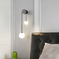 Lampe murale LED minimaliste moderne nordique pour chambre à coucher, salon et hôtel - Design de luxe