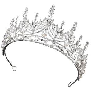 Tiara <span class=keywords><strong>de</strong></span> Princesa con Cristales y Diamantes <span class=keywords><strong>de</strong></span> Imitación Dorados, Corona para Novia, Quinceañera, Boda, Fiesta <span class=keywords><strong>de</strong></span> Graduación, Cumpleaños, Accesorio para el Cabello - Product Image 5