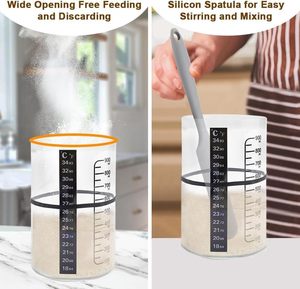 Pot à levain de 34 oz pour pain au levain et kit de démarrage de levain - Fournitures pour la cuisson du pain au levain. - Product Image 6