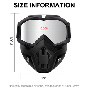 Adjustable Full Face <b>Motorcycle</b> Goggles Dustproof Breathable Motocross <b>Glasses</b> Waterproof Windproof Dirt Bike Motorbike - Product Image 2