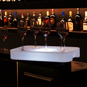 Moderno LED Nightclub/KTV Hotel vassoio impermeabile vino rosso frutta vassoio quadrato in plastica per uso domestico luminoso <span class=keywords><strong>Bar</strong></span> mobili per <span class=keywords><strong>Bar</strong></span> - Product Image 3