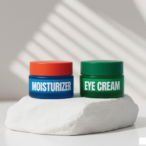 Emballages cosmétiques personnalisables avec logo givré, pots en verre à large ouverture de 10 g, 20 g, 30 g, 50 g pour les soins de la peau, crèmes nourrissantes - Product Image 5