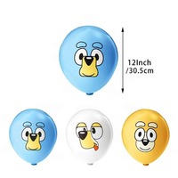 Personnalisé Chien Empreinte Thème Joyeux Anniversaire Drapeau Bannière Gâteau Insert Latex Ballon Fête Décoration Fond