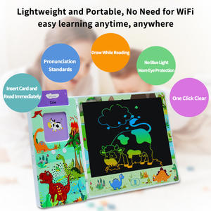 Belajar Montessori Mainan Terapi Wicara Pendidikan Tablet Menulis LCD 8.5 Inci untuk Anak-anak Kartu <span class=keywords><strong>Flash</strong></span> Berbicara - Product Image 5