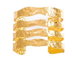 18K Gold and Stainless Steel Hollowed Out Bracelet with High-End Feel Trendy <b>Charm</b> Bracelets and Accessories - Product Image 5