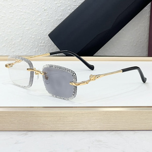 <span class=keywords><strong>Gafas</strong></span> <span class=keywords><strong>de</strong></span> Sol Cuadradas Sin Montura <span class=keywords><strong>de</strong></span> Diseño Personalizado <span class=keywords><strong>de</strong></span> Alta Calidad, Fotocromáticas, <span class=keywords><strong>para</strong></span> <span class=keywords><strong>Hombre</strong></span> y Mujer, Corte <span class=keywords><strong>de</strong></span> Diamante, Lujo, UV400 % UV, Dropshipping - Product Image 2