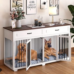 Zmaker Grote Hondenkrat Meubelen Hondenkrat <span class=keywords><strong>Kennel</strong></span> Met <span class=keywords><strong>2</strong></span> Laden En Verdeler Zware Hondenkratten Kooi Meubels - Product Image 2