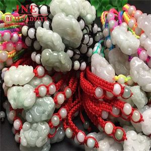 Bracelet en corde rouge jade coloré, style unisexe, avec sangle de transport en jade <span class=keywords><strong>Xiaoxiao</strong></span> du Myanmar (type A) - Product Image 2