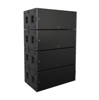 Système de sonorisation professionnel VTX B28 avec deux caissons de basses passifs de 18 pouces, caisson de basses puissant