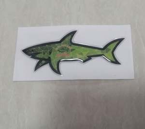 Autocollant 3D Requin Personnalisé 2026 – Nouvelle Collection, Résistant aux UV, Étanche, Finition Brillante, Thème Paul Élégant, Décorations DIY - Product Image 3