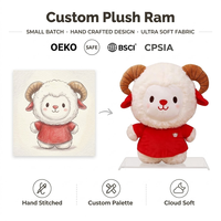 Peluche personnalisée en forme de mouton, fabrication directe usine, OEM ODM, en coton PP et polyester, vente en gros, MOQ, peluche amusante