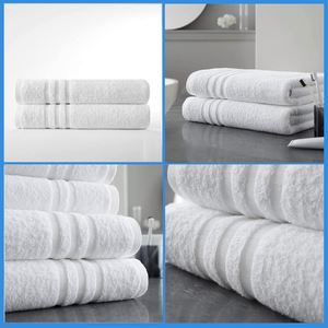 Adults 100% Cotton Woven <b>Bath</b> <b>Towels</b> 70x140cm Eco-Friendly Shower <b>Towel</b> <b>Set</b> Bleach Safe for Hotel Use - Product Image 4