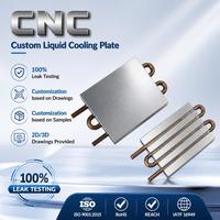 Plaque de refroidissement liquide en aluminium CNC sur mesure de haute précision avec tube en cuivre pour batterie de véhicule électrique et dissipateur thermique de serveur
