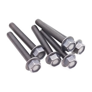 Perno de Brida de Titanio <span class=keywords><strong>Gardo</strong></span> 8.8 M5 M6 M8 M10 x 125mm x 100mm M12 M14 con Rosca Total o Parcial, Perno Hexagonal de Brida - Product Image 1