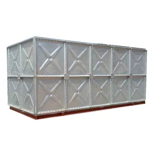 Kare tip galvanizli çelik panel montaj su tank/kare su deposu/galvanized su deposu