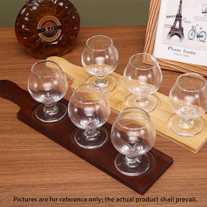 Plateau <span class=keywords><strong>de</strong></span> dégustation <span class=keywords><strong>de</strong></span> whisky et bière en bois peint personnalisable, 4 coupes, plateau <span class=keywords><strong>de</strong></span> service rustique pour vin, plateau en bois féerique - Product Image 2