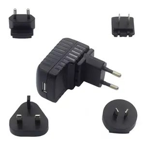 Bộ Chuyển Đổi Nguồn Usb 6V Phích Cắm Có Thể Hoán Đổi Cho Nhau Bộ Chuyển Đổi 1A Ac Dc