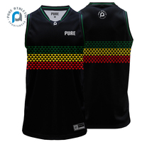 Camisetas de Baloncesto PURE Australia Rasta Maori al por Mayor, Uniformes de Baloncesto Sublimados, Chalecos de Rugby para Entrenamiento