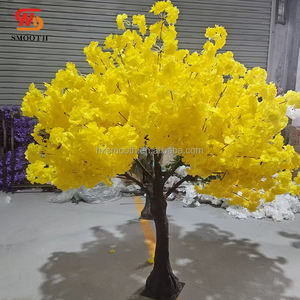 SMOOTH Wedding Events <b>Table</b> Decoration 5ft Tall Bright Yellow Cherry Blossom Tree Centerpiece - Product Image 1