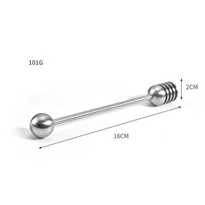 RAYBIN Custom logo Metal Stainless Steel 304 Hexagon <b>Mini</b> Honey <b>Jam</b> <b>Jar</b> Dipper Comb Dip Stir Stick Spoon Bulk - Product Image 2