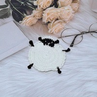 Meilleures ventes de dessous-de-verre en coton PP isolant thermique KIVA, faits à la main au crochet, décoration de salon, décoration de bureau, cadeau créatif