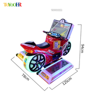 Machine de jeu vidéo de course automobile 3D à monnayeur pour enfants avec fonction de balancement