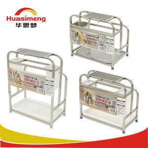 Portacuchillos de Acero Inoxidable Huasimeng con Tabla de Cortar, Organizador de Cocina Multifuncional, Forma Rectangular - Product Image 5