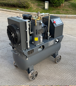 7.5KW 10HP vsd Máy nén khí trục vít 42cfm 120psi 380V 50Hz với bánh xe tăng 30gal cho các cửa hàng sửa chữa ô tô - Product Image 2