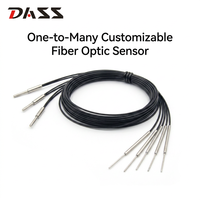 Capteur à fibre optique multipoint personnalisable DASS DS-FDF10-12 en gros, commutateur fibre optique un-vers-plusieurs 12-24V pour tri de matériaux